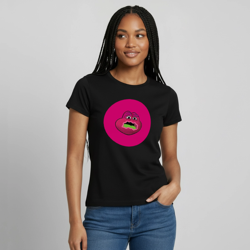 Jerry The Turtle Logo (Remix-Design) - Damen T-Shirt - Schwarz