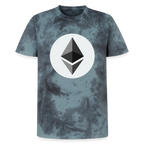 Ethereum Logo (Original) - Unisex T-Shirt Premium Tie Dye - Schwarz/Blau