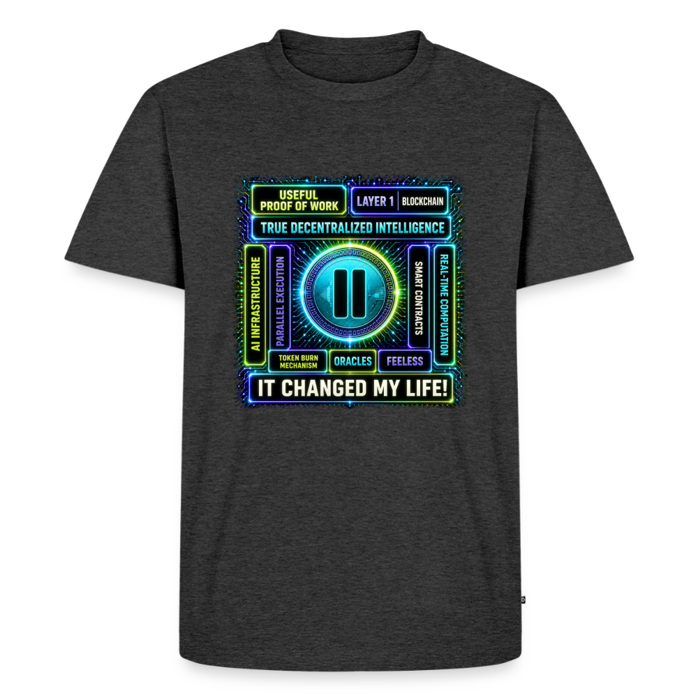 Qubic Changed Life (Fan-Art) - Herren T-Shirt Premium - Anthrazit meliert
