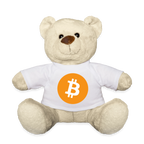 Bitcoin Logo (Original) - Teddybär - Weiß