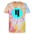 Qubic Logo (Original) - Unisex T-Shirt Premium Tie Dye - Regenbogen-Spirale