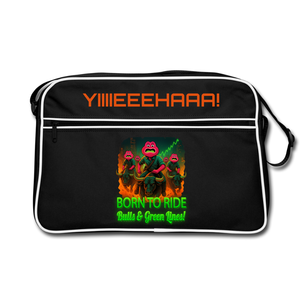 Jerry Born to Ride (Fan-Art) - Retro Tasche - Schwarz/Weiß