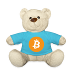 Bitcoin Logo (Original) - Teddybär - Atollblau