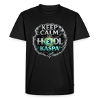 Keep Calm and Hodl Kaspa (Fan-Art) - Herren T-Shirt Premium - Schwarz