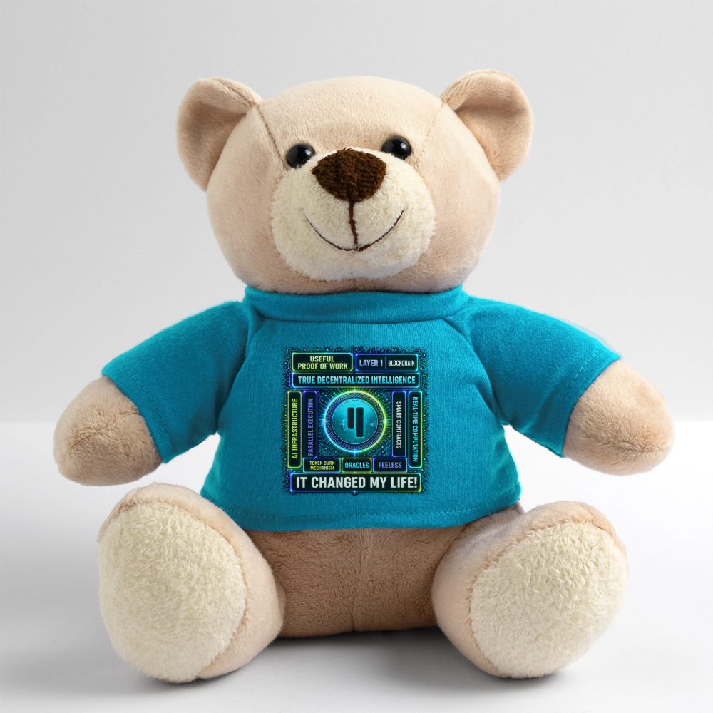 Qubic Changed Life (Fan Art) - Teddybär - Atollblau