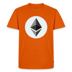 Ethereum Logo (Original) - Herren T-Shirt Premium - Orange 