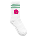 Jerry The Turtle Logo (Remix-Design) - Tennissocken Premium - Weiß/Mint