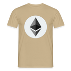 Ethereum Logo (Original) - Herren T-Shirt - Sandbeige