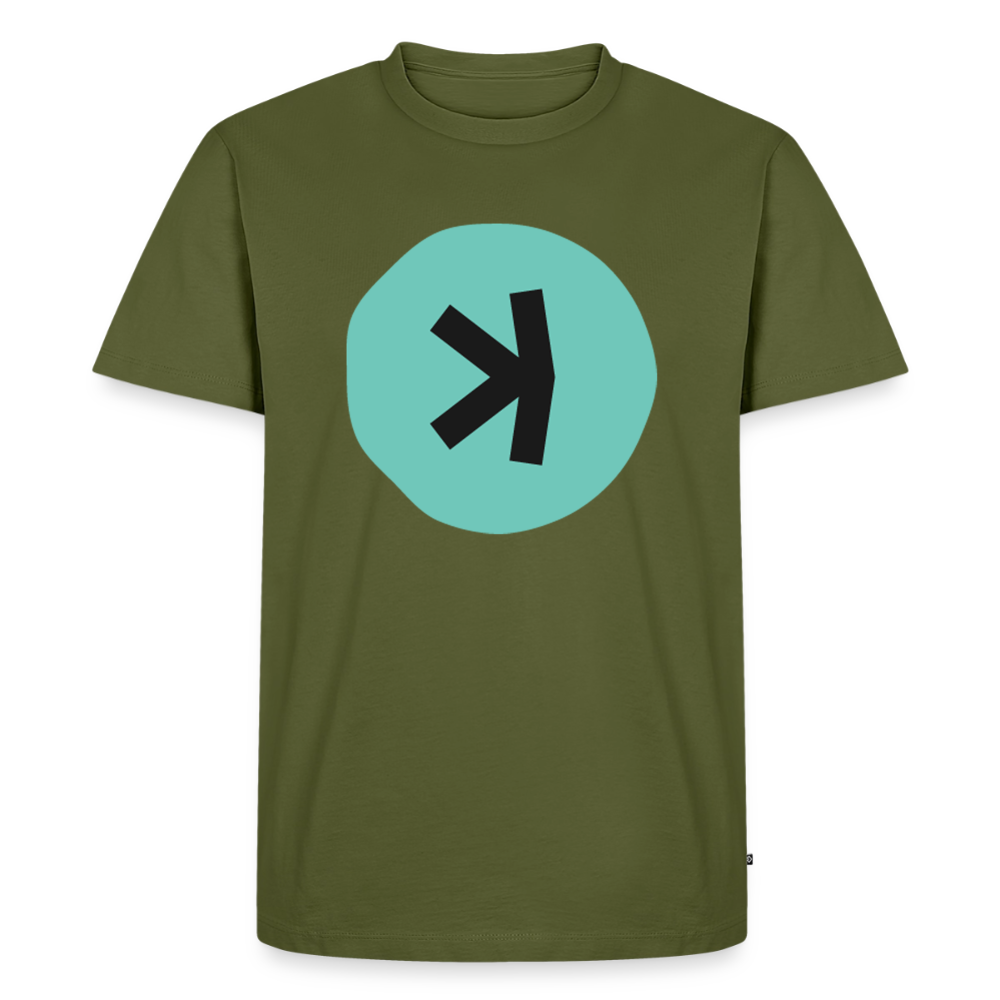 Kaspa Logo dunkel (Original) - Herren T-Shirt Premium - Khaki