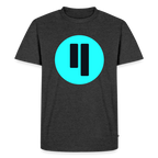 Qubic Logo (Original) - Herren T-Shirt Premium - Anthrazit meliert