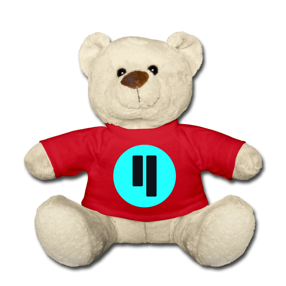 Qubic Logo (Original) - Teddybär - Rot