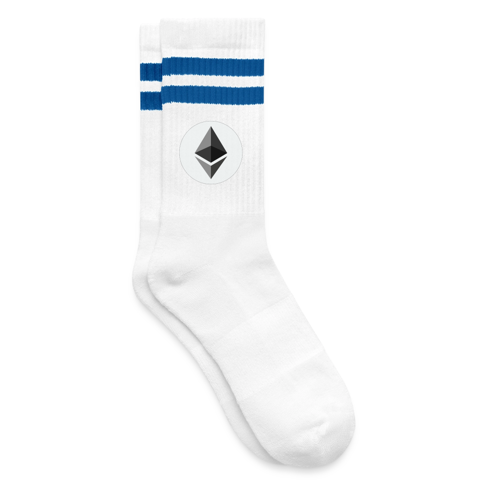 Ethereum Logo (Original) - Tennissocken - Weiß/Blau