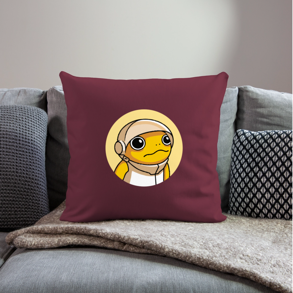Turbo Logo (Original) - Polster 44 x 44 cm - Burgunderrot