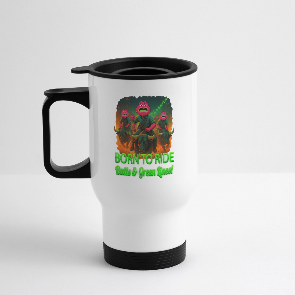 Jerry Born to Ride (Fan-Art) - Thermobecher - Weiß