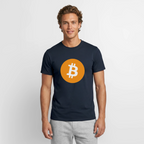 Bitcoin Logo (Original) - Herren T-Shirt - Navy