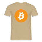 Bitcoin Logo (Original) - Herren T-Shirt - Sandbeige