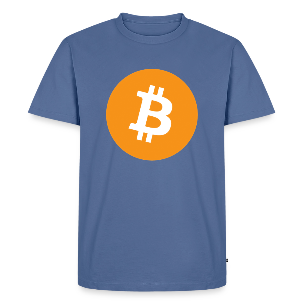 Bitcoin Logo (Original) - Herren T-Shirt Premium - Taubenblau