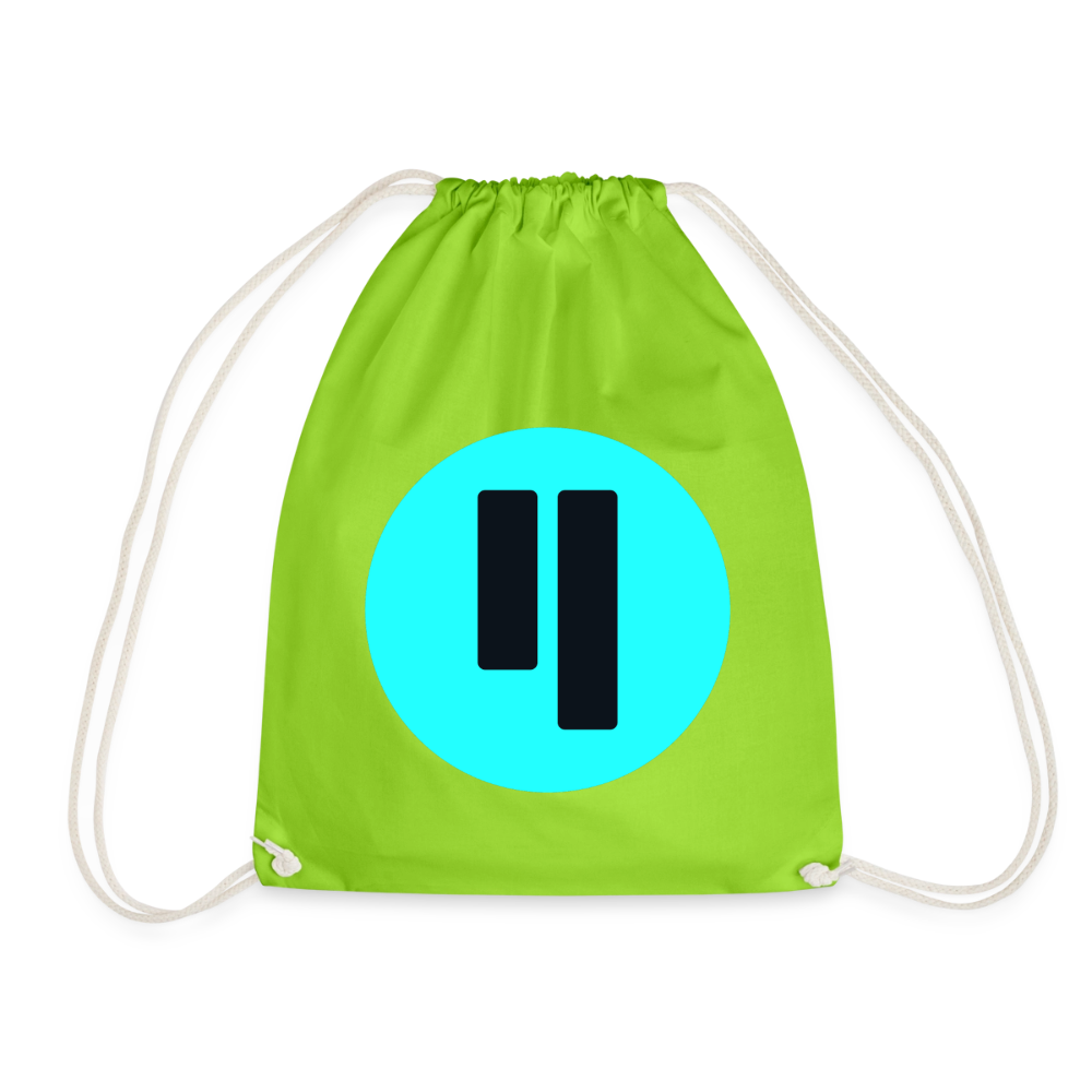 Qubic Logo (Original) - Turnbeutel - Neongrün