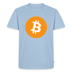 Bitcoin Logo (Original) - Herren T-Shirt Premium - Hellblau