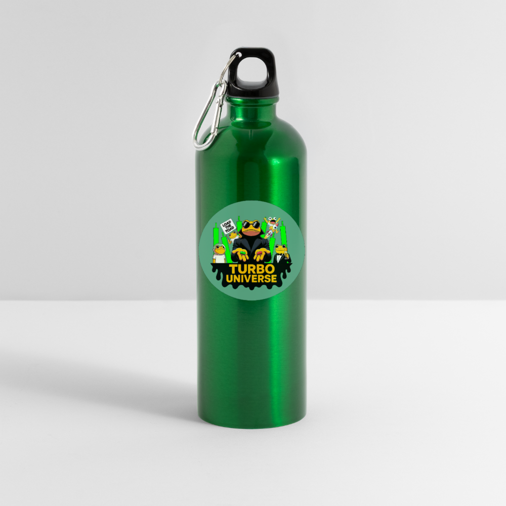 Turbo Universe (Fan-Art) - Trinkflasche mit Karabiner 750 ml - Kelly Green
