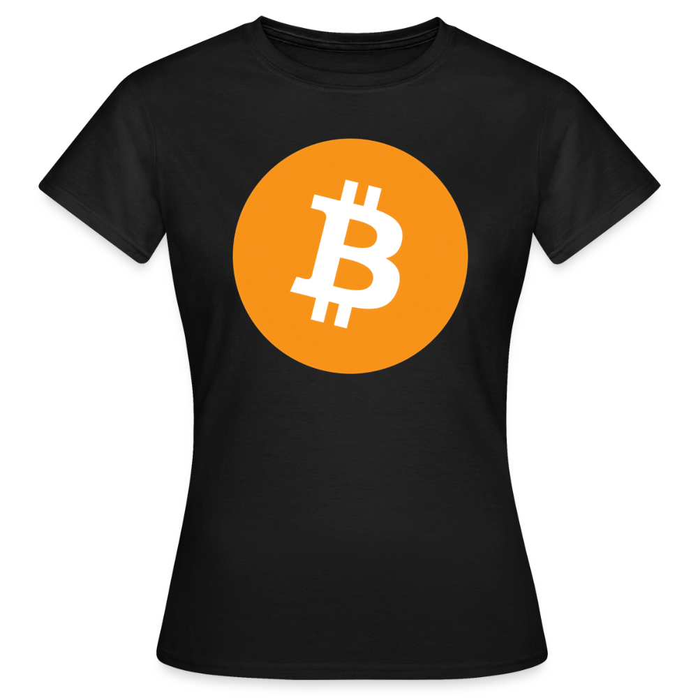 Bitcoin Logo (Original) - Damen T-Shirt - Schwarz