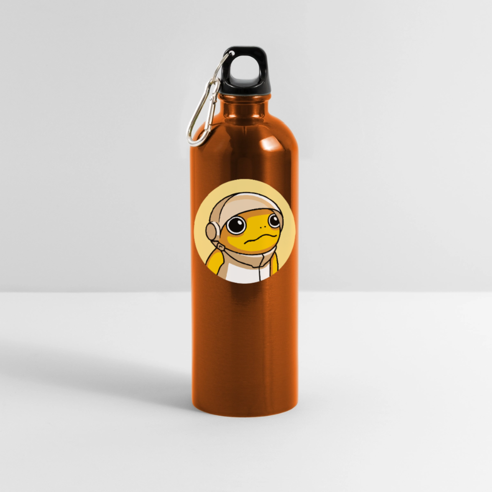 Turbo Logo (Original) - Trinkflasche mit Karabiner 750 ml - Orange