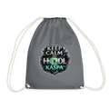 Keep Calm and Hodl Kaspa (Fan-Art) - Turnbeutel - Grau