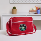 Keep Calm and Hodl Kaspa (Fan-Art) - Retro Tasche - Rot/Weiß