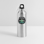 Keep Calm and Hodl Kaspa (Fan-Art) - Trinkflasche mit Karabiner 750 ml - Lightsilver