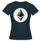 Ethereum Logo (Original) - Damen T-Shirt - Navy