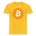 Bitcoin Logo (Original) - Herren T-Shirt - Gelb