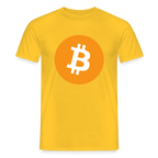 Bitcoin Logo (Original) - Herren T-Shirt - Gelb