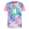 Kaspa Logo hell (Original) - Unisex T-Shirt Premium Tie Dye - Pink/Lila/Blau