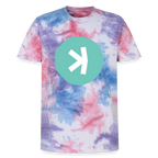Kaspa Logo hell (Original) - Unisex T-Shirt Premium Tie Dye - Pink/Lila/Blau
