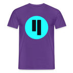 Qubic Logo (Original) - Herren T-Shirt - Lila