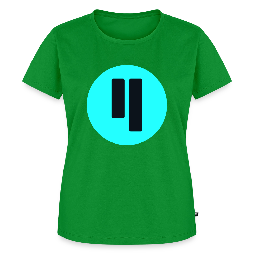 Qubic Logo (Original) - Damen T-Shirt Premium - Grün