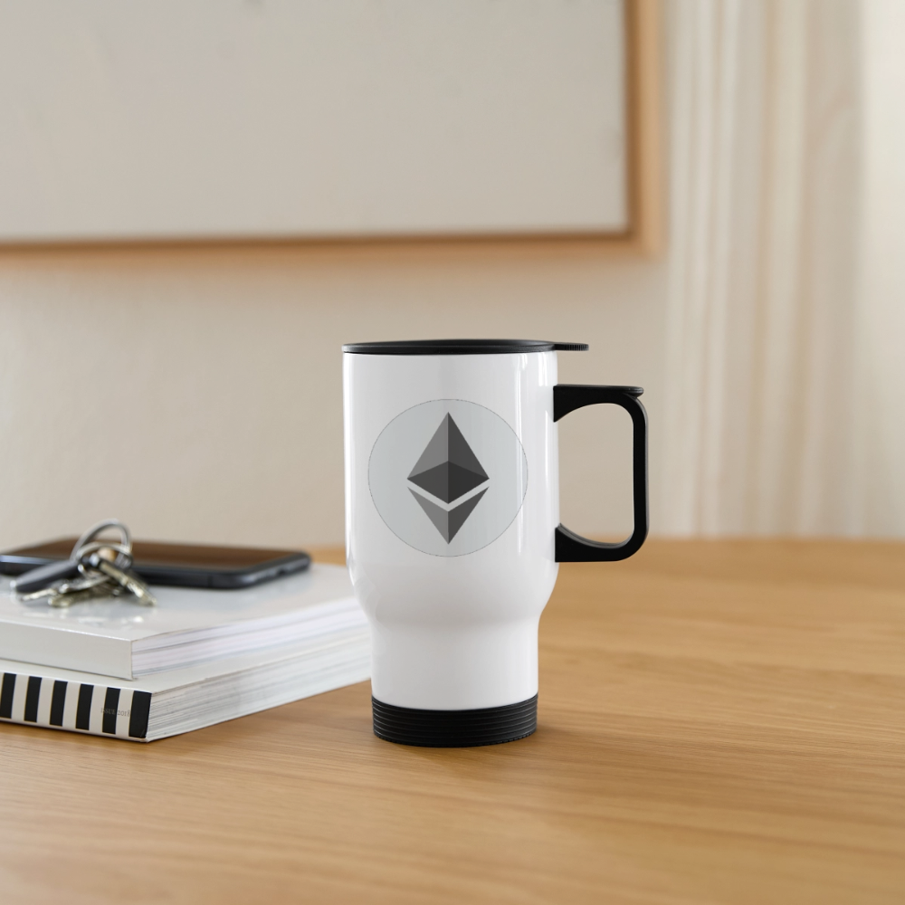Ethereum Logo (Original) - Thermobecher - Weiß