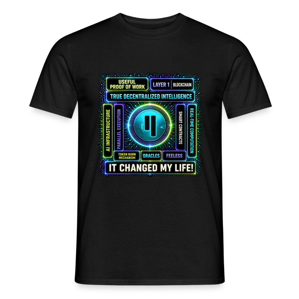Qubic Changed Life (Fan-Art) - Herren T-Shirt - Schwarz