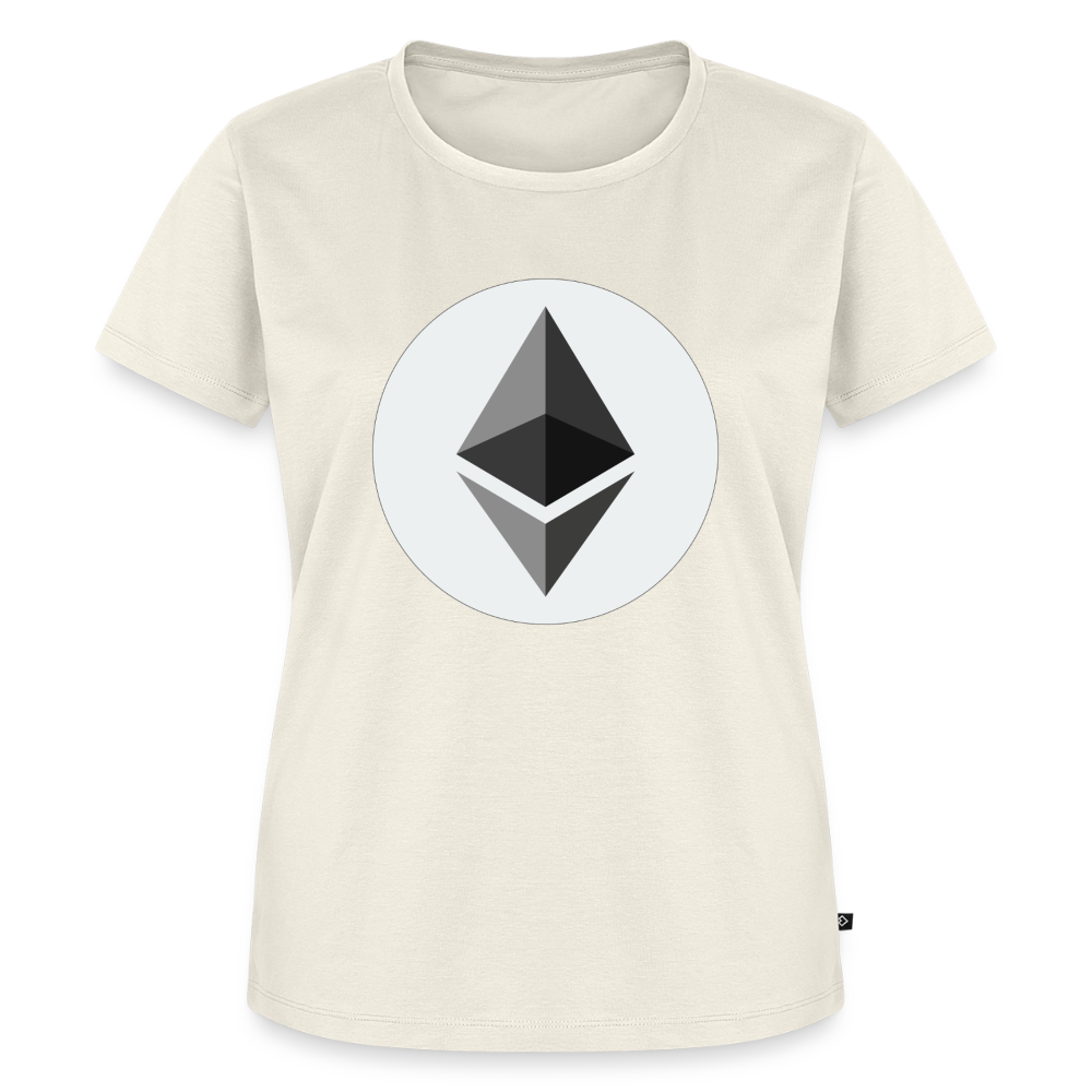 Ethereum Logo (Original) - Damen T-Shirt Premium - Naturweiß