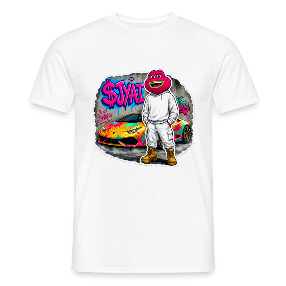 Jerry Streetart (Fan-Art) - Herren T-Shirt - Weiß