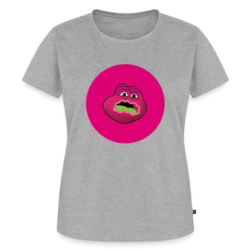 Jerry The Turtle Logo (Remix-Design) - Damen T-Shirt Premium - Grau meliert
