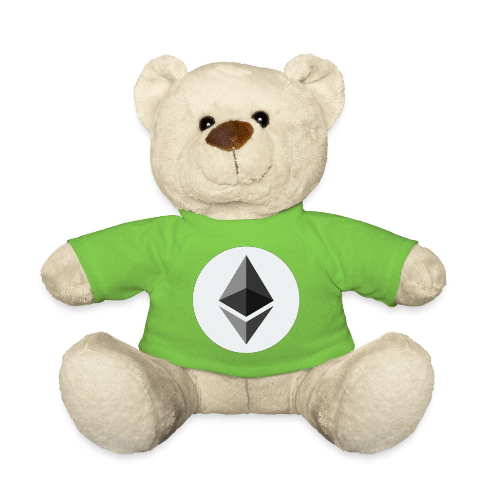 Ethereum Logo (Original) - Teddybär - Hellgrün