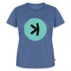 Kaspa Logo dunkel (Original) - Damen T-Shirt Premium - Taubenblau