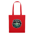 Keep Calm and Hodl Kaspa (Fan-Art) - Stofftasche - Rot