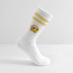 Turbo Logo (Original) - Tennissocken Premium - Weiß/Gelb