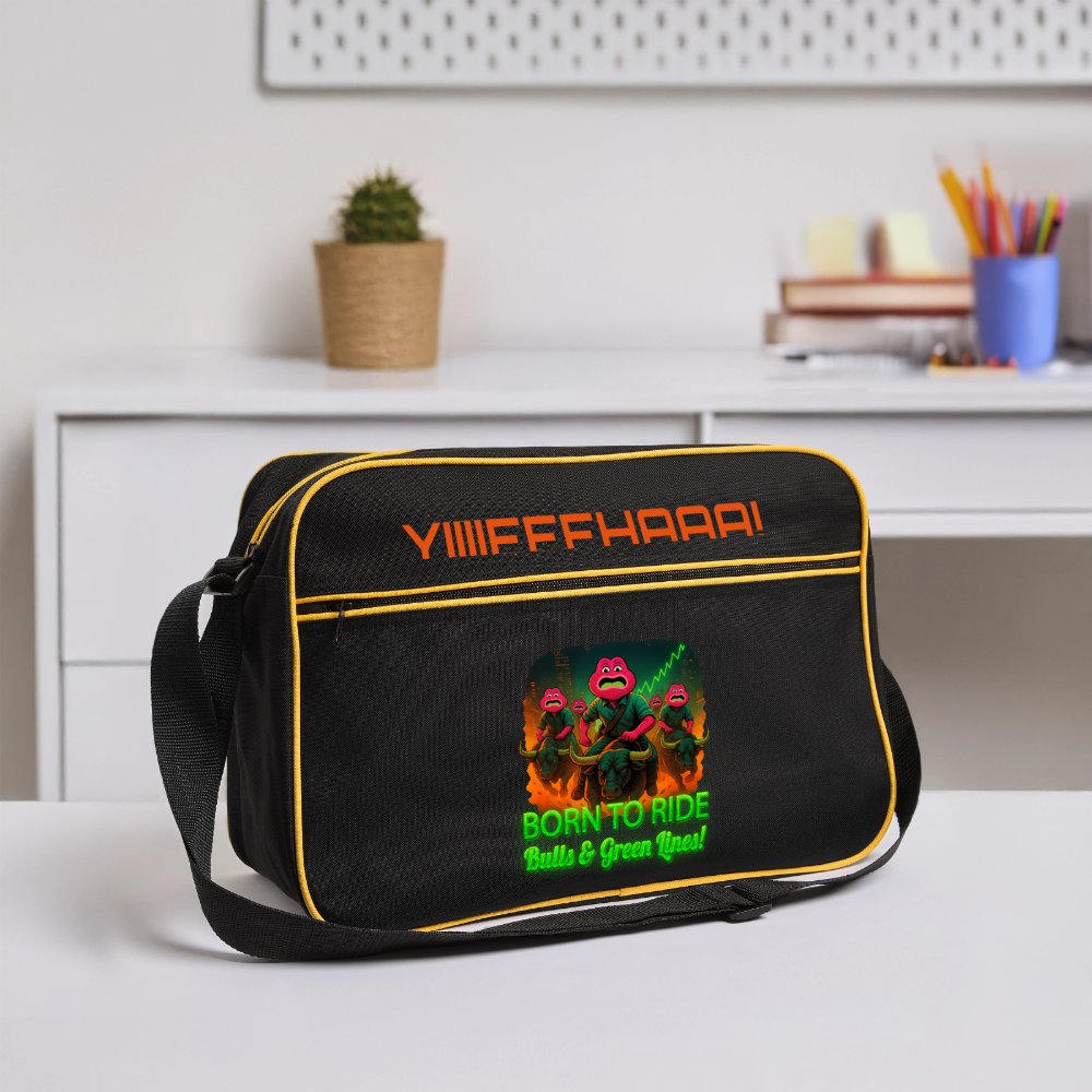 Jerry Born to Ride (Fan-Art) - Retro Tasche - Schwarz/Gold