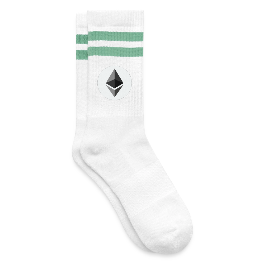 Ethereum Logo (Original) - Tennissocken - Weiß/Mint