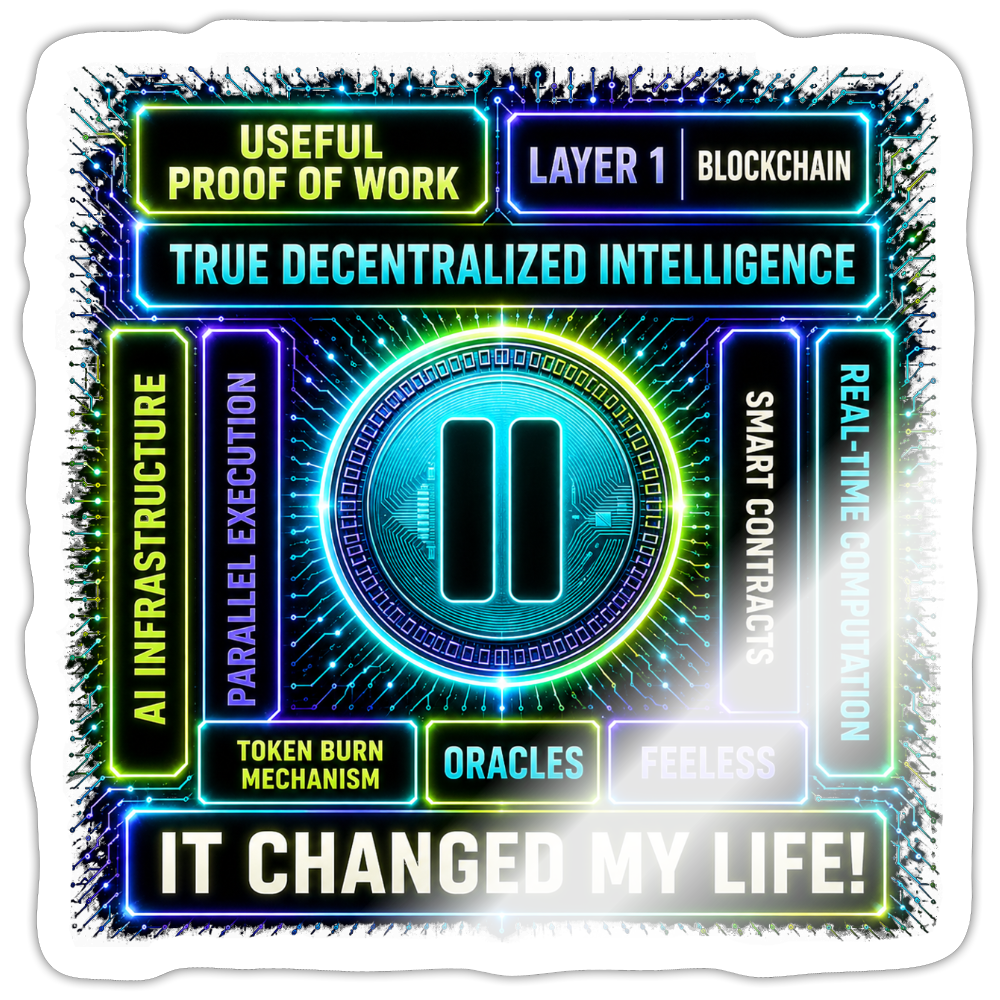 Qubic Changed Life (Fan-Art) - Sticker 10 x 10 cm - Weiß glänzend