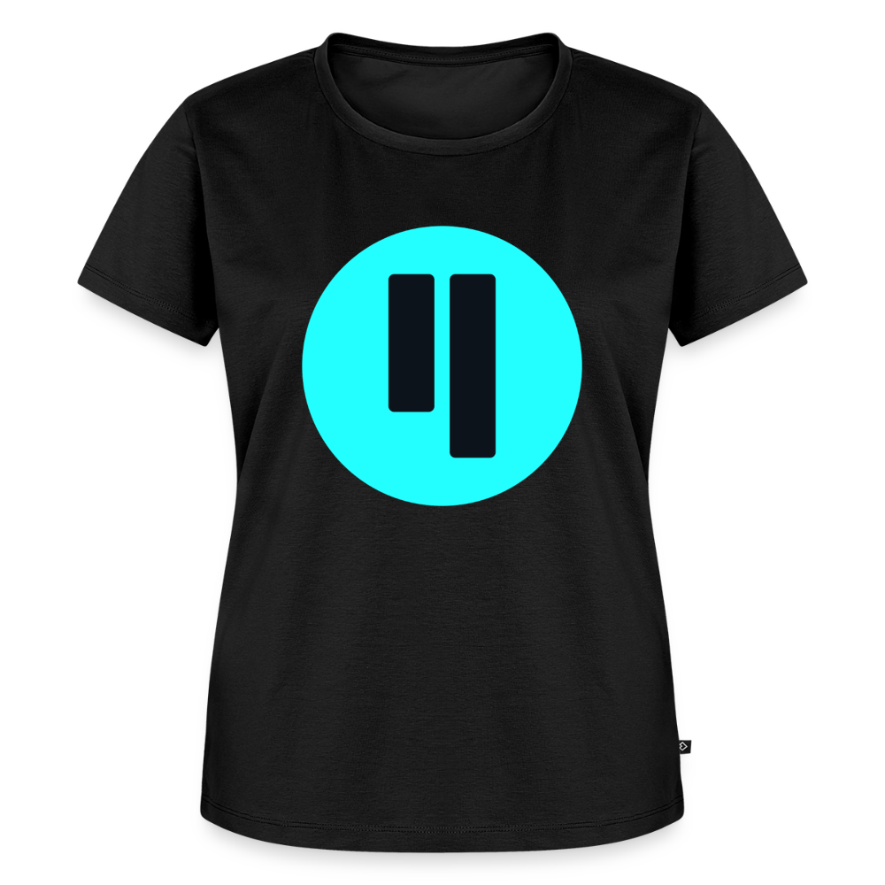 Qubic Logo (Original) - Damen T-Shirt Premium - Schwarz