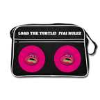 Jerry The Turtle Rulez (Remix-Design) - Retro Tasche - Schwarz/Weiß